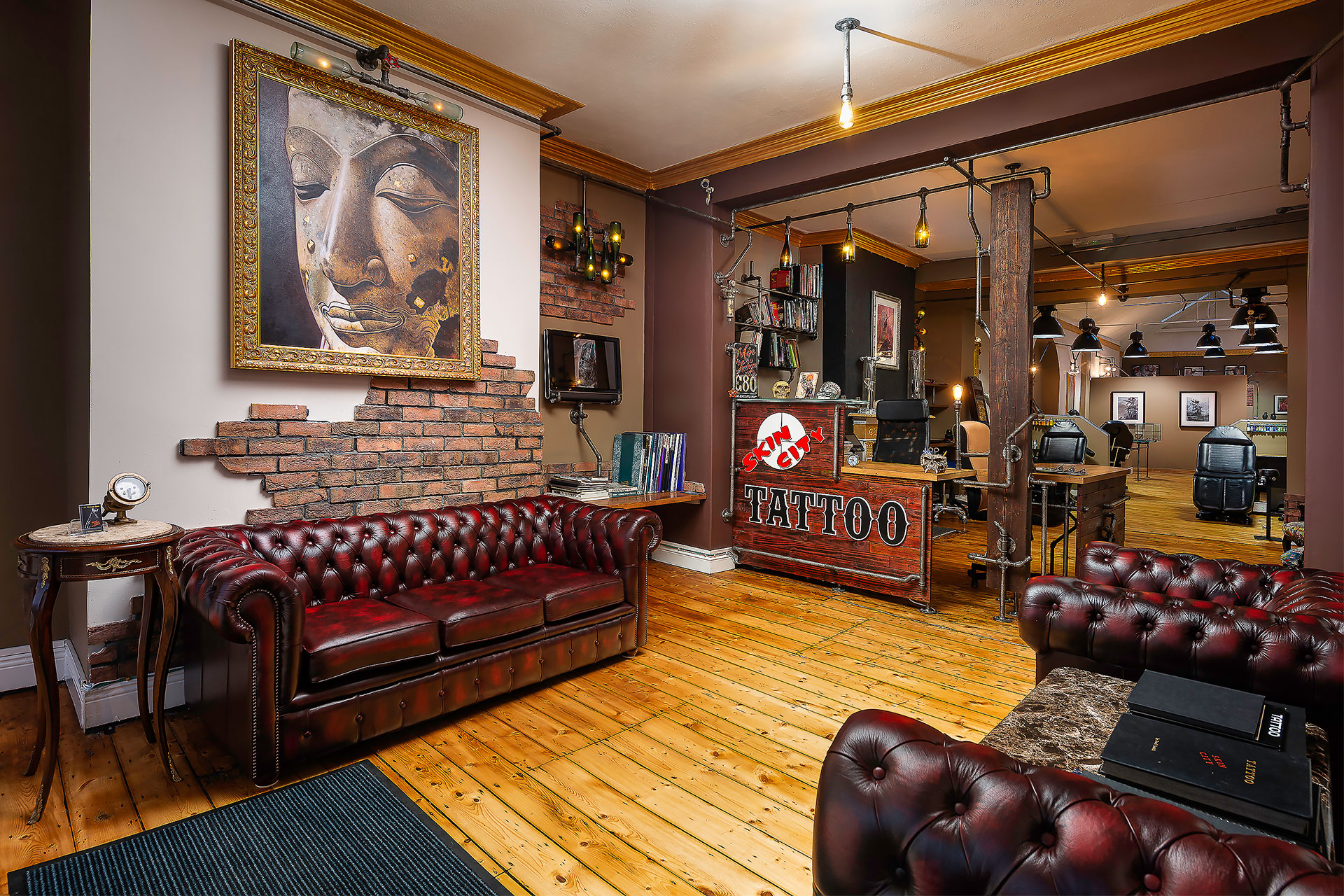 Skin City Tattoo studio interior, view 1